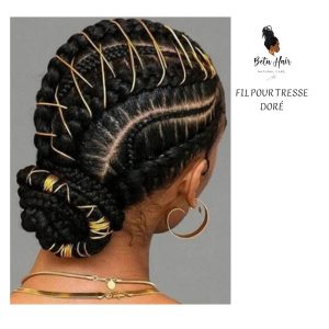 Fil pour tresse doré